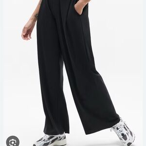 Athleta Blue Wide-Leg Pants M TALL